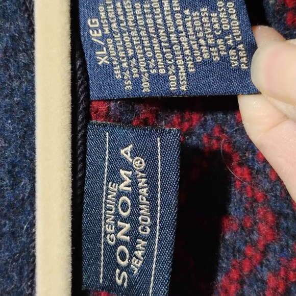 SALE! Sonoma Wool Blend House & Snow Top Mountain Scene Sweater Jacket (X-64) - Picture 6 of 12